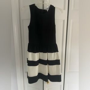 Bar II Black and White Fit and Flare Dress - Size M